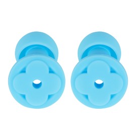 CYUK Peace Ear Plugs for Sleep - Noise Reduction Ear Plugs - Reusable Flexible Earplugs for Sleep - Travel - SNR 33dB Noise Reduction, 8 Ear Tips in XS,S,M, L (Blue, One Size)