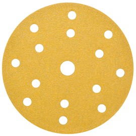 Wabrasive Sanding Discs 150 mm Velcro 15 Holes K80 Set of 50 Sandpaper for Wood and Body Repairs Suitable for Random Orbital Sander with Sanding Disc 150 mm Velcro