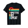 Pipette Cry Repeat PCR Retro Vintage DNA Lab Scientist Gift