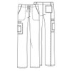 Cherokee Premium Core Stretch Unisex Cargo Scrubs Pant, Pewter, Large