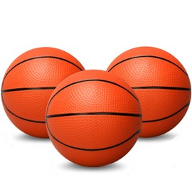13CM Mini Foam Basketball for Mini Basketball Hoop, Squeeze Ball for Over The Door Basketball Hoop, Soft Replacement Balls for Kids Toddler Beach Indoor Outdoor Sport Game Gift Set 3 PCS (Orange)