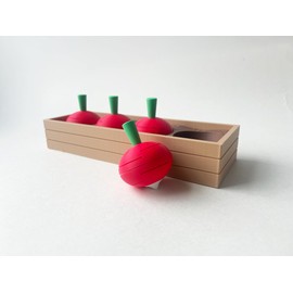 Mom's Red Radish Veggie Garden Premium Toy Set for Pretend Tactile STEM Play and Learning
