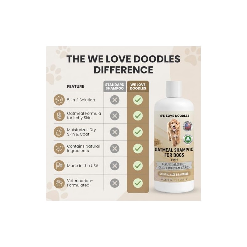 We Love Doodles- Champú de Avena Premium 5 en 1