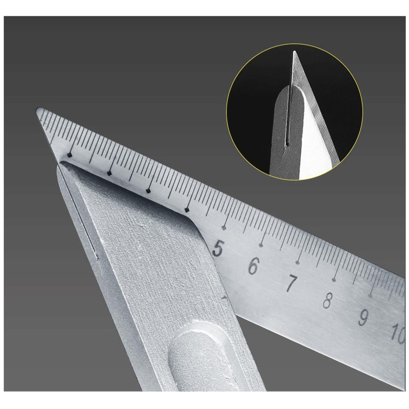 LNGJIN 45 90 Degree Angle Try Square, 200 mm &