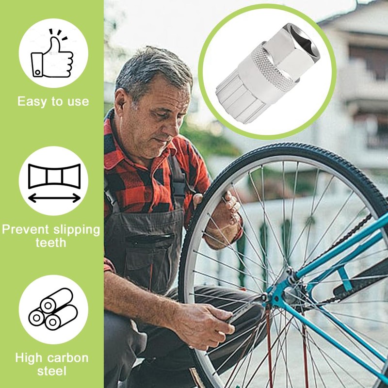 Bicycle Flywheel Removers, Cassette Removal Tool Compatible with Shimano, Sunrace,