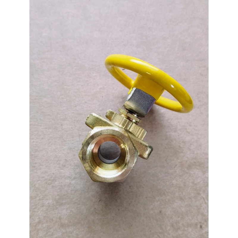 Parker 1/2" PTF Female (Short NPT Threads) Brass Industrial Ball