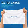 WhyWorry Disposable Dry Wipes for Adults, Extra Large 10" x