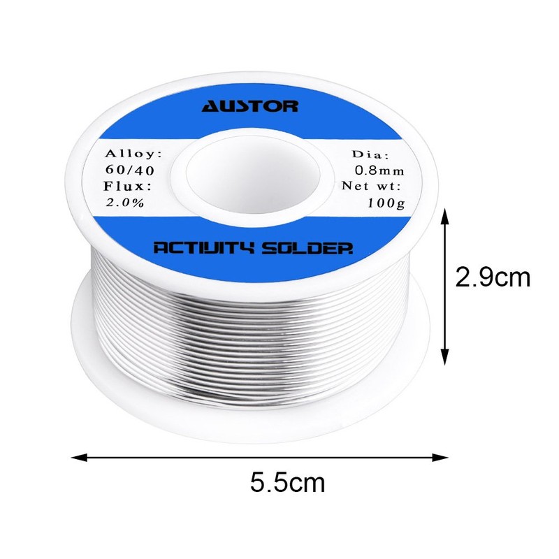 AUSTOR 60-40 Tin Lead Rosin Core Solder Wire for Electrical