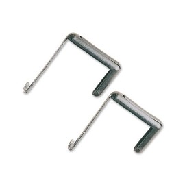 Quartet 7502 Adjustable Aluminum Hangers for Panels 1-1/2-3 Thick, Black, 2/Set, Aluminum;black