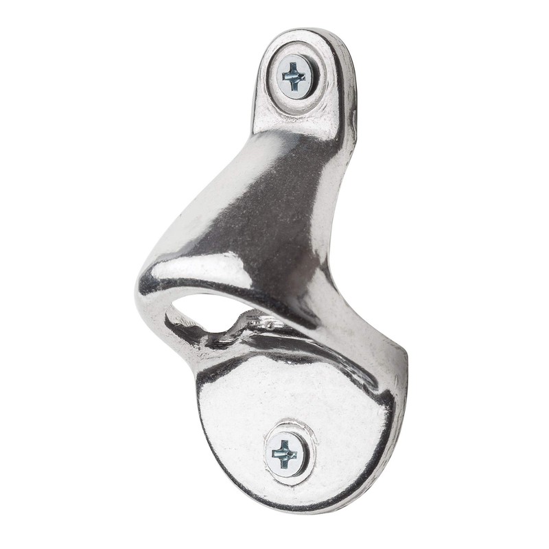 HIC Harold Import Co. Wall-Mounted Bottle Opener, 3-Inches x 1.5-Inches,