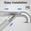 Tatuo 4'' Duct Splitter 3 Way Hose Connector Metal 45