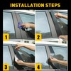 4pcs Window Pillar Post Trim Anti Scratch Glossy Black B