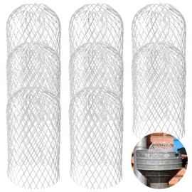 8 PCS Gutter Downspout Guard, Expandable Gutter Screen Aluminium Downspout Filter Strainer from Leaves & Debris‌