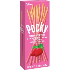 Glico Pocky Strawberry Snack, 1.41 Ounces (Pack Of 20)