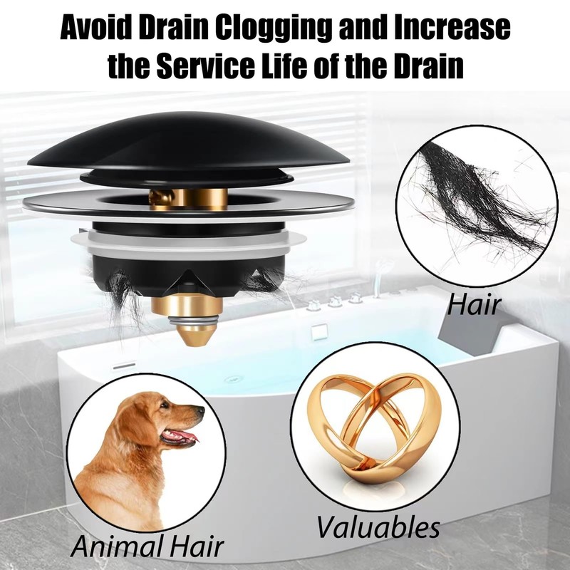 Anlige Bathtub Drain Stopper, Pop Up Tub Drain Stopper Plug