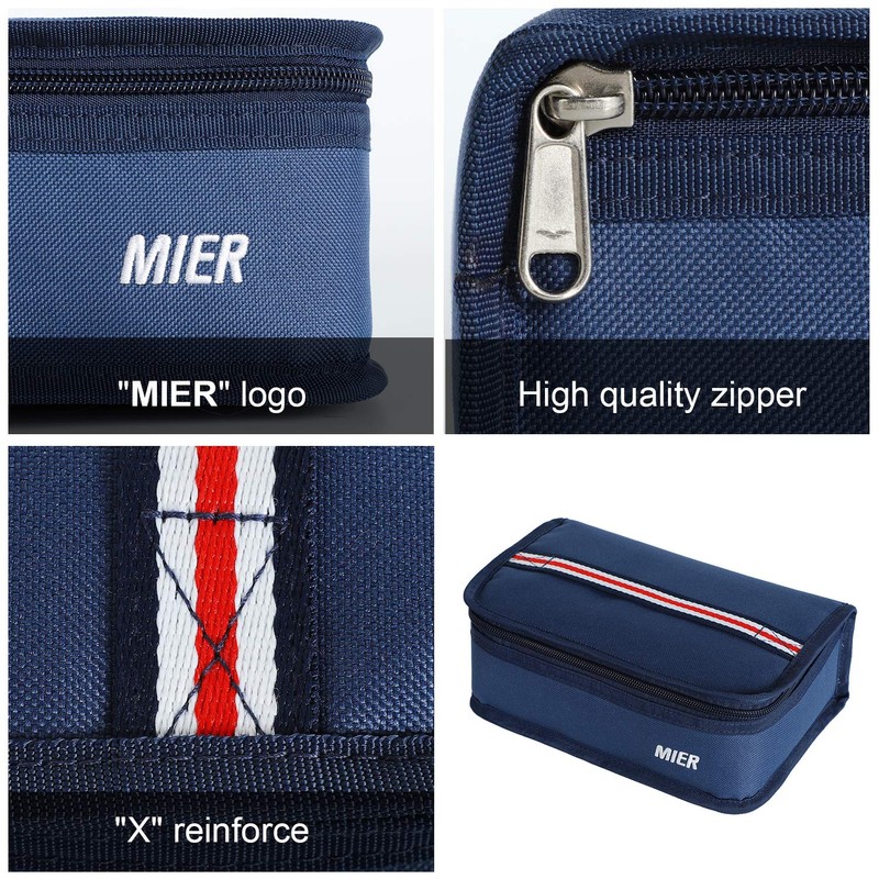 MIER Portable Thermal Insulated Cooler Bag Mini Lunch Bag for
