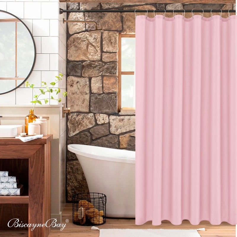 Biscaynebay Hotel Quality Fabric Shower Curtain Liners 72 Inch by