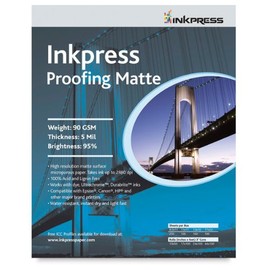 Inkpress EM8511250 Commercial Proofing Matte Inkjet Paper 8.5in. X 11in. 250 Sheets