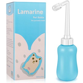 Lamarine Peri Bottle for Postpartum Care | Portable Bidet for Travel, Perineal Cleansing 12.7OZ