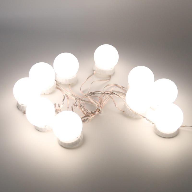 LED Mirror Lights Kit Stick on 3 Color Temperature Makeup