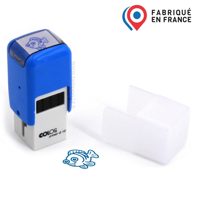 Funny Fish Stamp | 11 mm | Ink Pad with