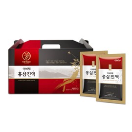 [EBICHE] Korean Red Ginseng Drink, Red Ginseng Extract Drink for Vitality, Packed Individually in Pouches (70ml x 21EA)