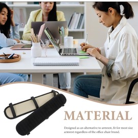 TIDTALEO Protectores para Reposabrazos de Silla de Oficina Almohadillas de Felpa Antideslizantes Fundas para Apoyabrazos Acolchadas Aplicables Seguridad para Escritorio