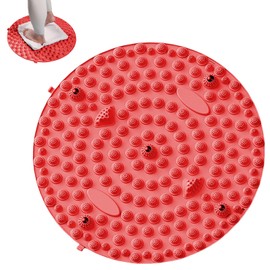 Foot Point Mat, Round Soft Foot Mat, Acupressure Mat, Foot Massage, Diet, Foot Point Press, Mat for Acupressure Board, Foot Urn, Ergonomic, Reflexology, Mat, Anti-Slip, Fatigue Relief (12.6 inches (32