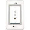 RiteAV in-Wall Cable Management Kit Recessed Outlet CAT6 2 HDMI