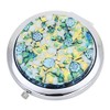 GlassOfVenice Murano Glass Millefiori Folding Compact Mirror - Aqua Gold