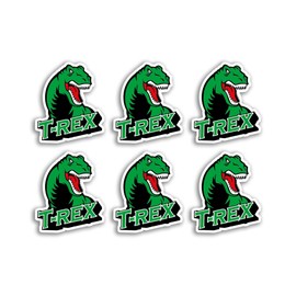 6 x 5cm T-Rex Vinyl Stickers - Dinosaur Trex Skate Dino Cartoon Luggage Men Women Boys Girls Design Small Decal Laptop Scrapbooking #9617