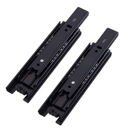 Metal Steel Drawer Ball Bearing Runners Slides,Tianher Heavy Duty 150 mm Drawer Runners 3 Folds Full Extension Side Mount Heavy Duty 45 kg Load Capacity Full Extension Ball Bearing 6 inch (1 Pair)