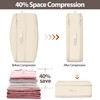JXWENBYX Ultra Space Saving Self Compression Organizer, 4 Pack Comforter
