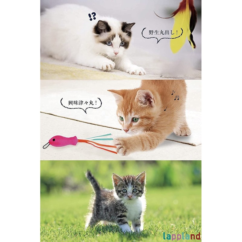 "lappland" Cat Toy, Cat Teaser, 1 Rod & Fishing Line