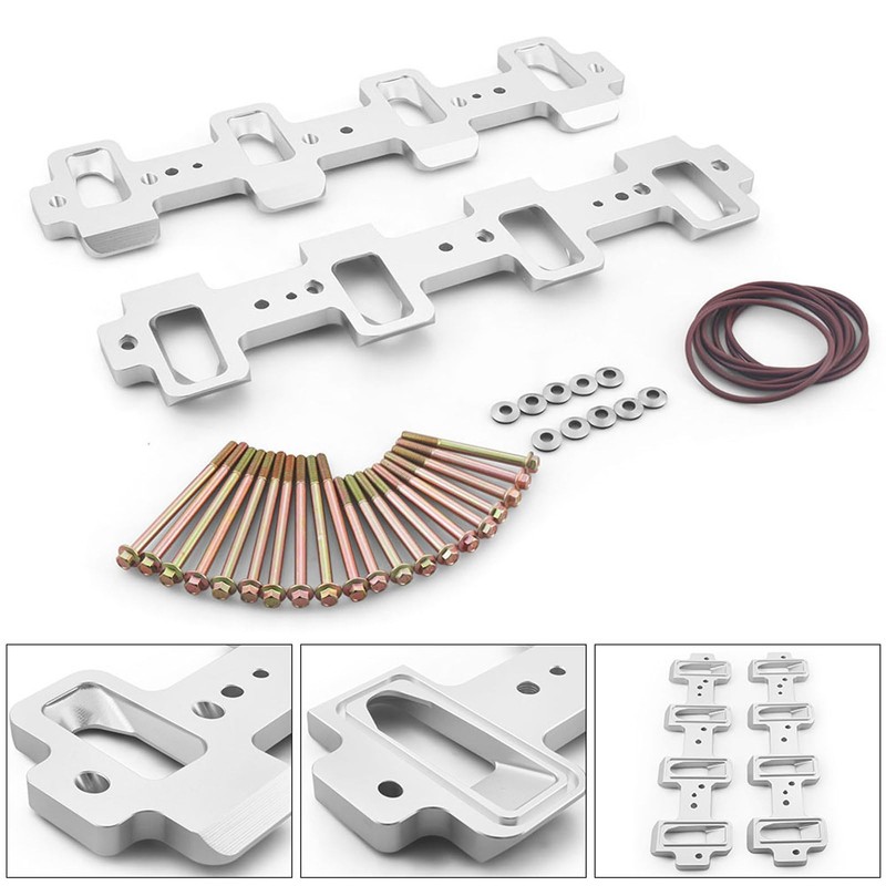 Dyno Racing Rectangle Intake Manifold Adapter Plates Kit 551316 Compatible