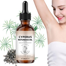 Cyperus Rotundus Oil, Natural Cyprus Rotundus Oil for Hair Removal, Hair Growth Inhibitor & Hydrating Body Oils for Smooth Skin, Reduce Unwanted Body Hair, Cyperus Oils for Face & Body, 60ml