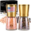 Premium Salt and Pepper Grinder Set - 5 oz, Golden