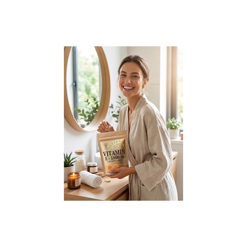 Mother Nature Vitamin E 1000 IU Softgels - Natural Source