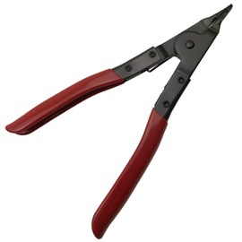 Mounting Pliers / Snap Ring Pliers for Wave Rings with Flat Ends (Circlip Pliers with Chequered Tip for External Securing e.g. on Drive Shaft)