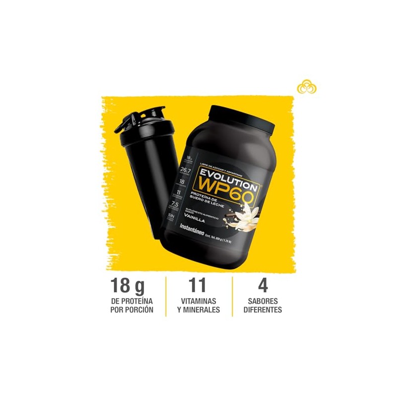 EVOLUTION, Protena de Suero de Leche, WP60, Whey Protein, 18