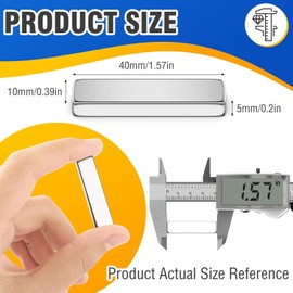 Grtard Neodymium Magnets, Super Strong Bar Magnets, Rare Earth Magnets, Small Rectangular Magnets for DIY, Kitchen, Office, Whiteboard and Crafts (20, 40 x 10 x 5 mm)