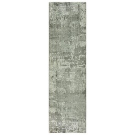 Rizzy Home Alora Decor Euphoria 2'6" x 8' Abstract Gray/Gray/Rust/Blue Hybrid Area Rug