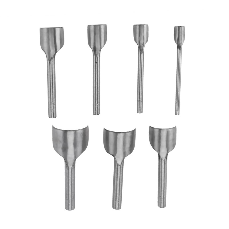 Semicircle Punch, 7pcs/Set Leather Carft Half Round Punch, Belt End