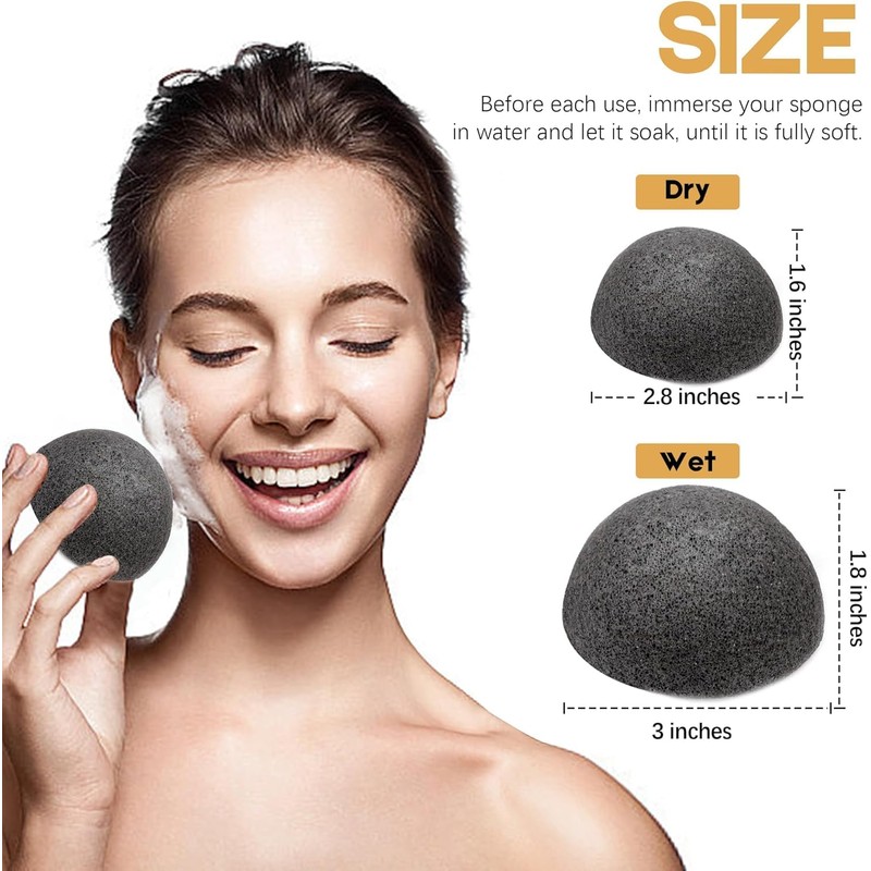 SILSTAR PROFESSIONAL Konjac Sponge Facial Sponge Bath Sponge Great Cleansing