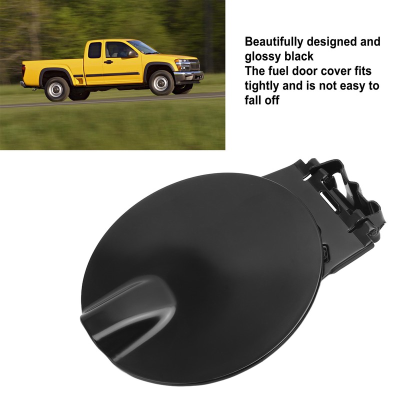 Fuel Tank Filler Door Assembly 10385417 Black Round Replacement for