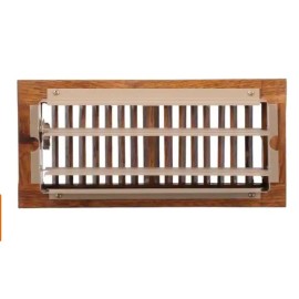 T.A. Industries New Oak Floor Diffuser Wood 4 In. x 10 In. 2-Way Air Register Vent Cover Heating