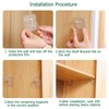 XATDOMESD 12 Pack Adhesive Shelf Bracket,Shelf Support Pegs for Shelves