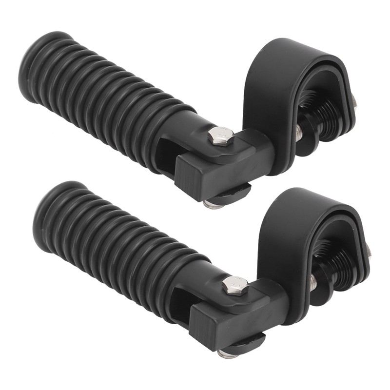 Pair of Motorcycle Foot Pegs Clamp Footrest Mount for 1in