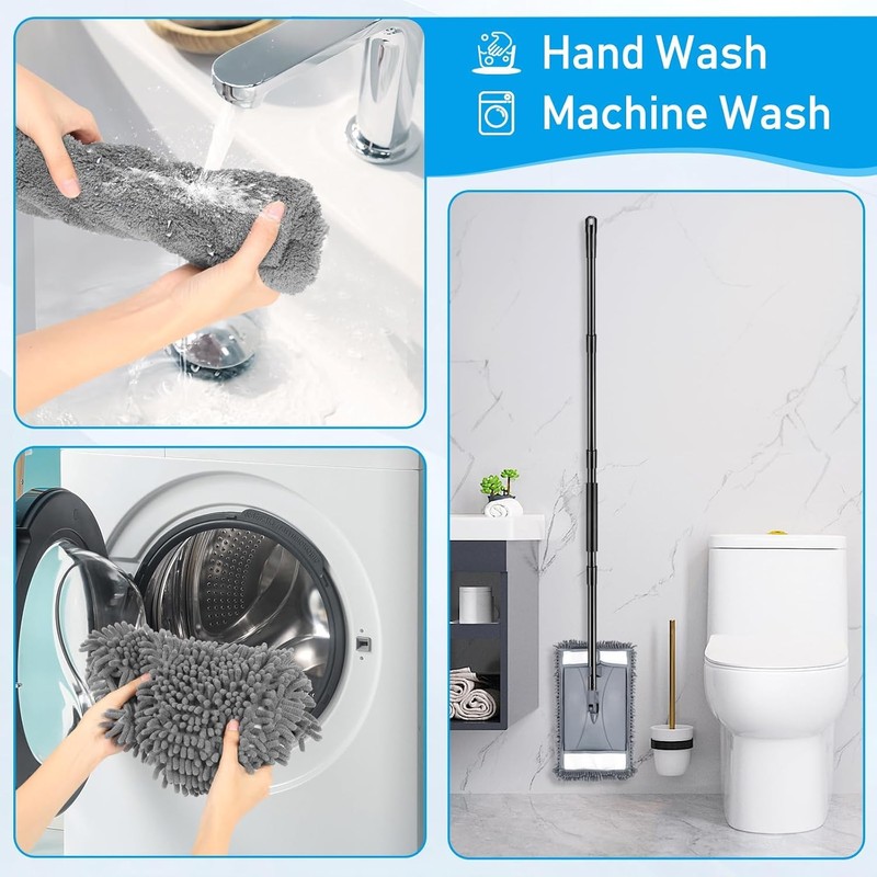 Wall Cleaner Mop with Long Handle, Wall Dust Cleaning Mop
