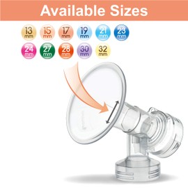 Maymom MyFit 30mm Shields Small; Compatible with Medela Breast Pump PersonalFit, Freestyle, Harmony, Maxi, Freestyle Flex Connector; Connect to Maymom Wide/Narrow Connector, Pack of 2